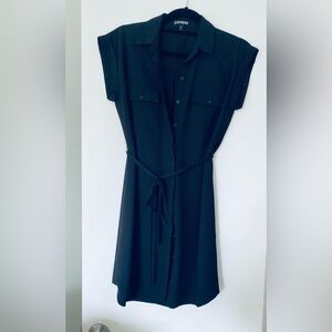 Express Black Shirt Dress